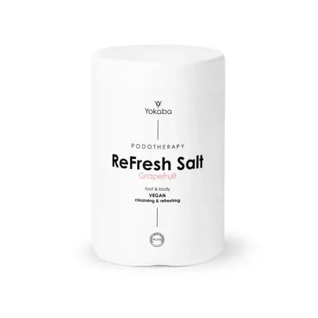 YOKABA ReFresh Salt Grapefruit Foot&Body  1000 g -Myjąco odświeżająca sól do kąpieli