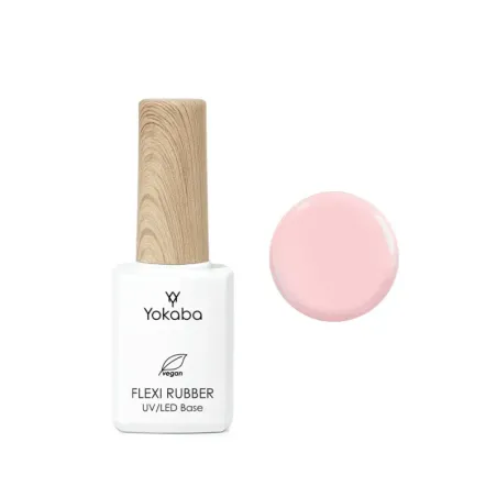 YOKABA 03 Mask Pink Flexi Rubber - Baza hybrydowa UV/LED 7 ml