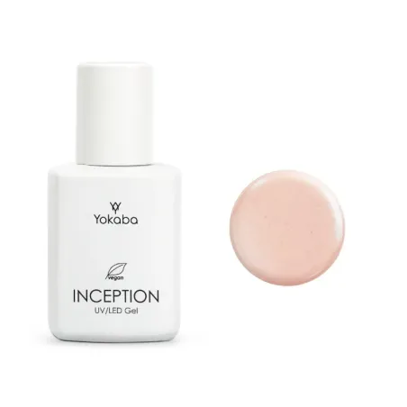 YOKABA 03 SOFT PINK FLICKER - Inception UV/LED - Żel w butelce, samopoziomujący 30ml