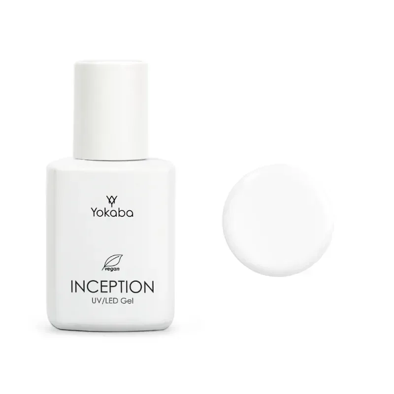 YOKABA 04 CRYSTAL WHITE - Inception UV/LED - Żel w butelce, samopoziomujący 30 ml