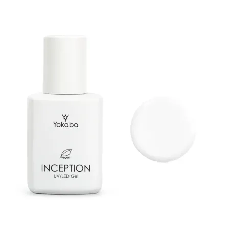 YOKABA 04 CRYSTAL WHITE - Inception UV/LED - Żel w butelce, samopoziomujący 30 ml