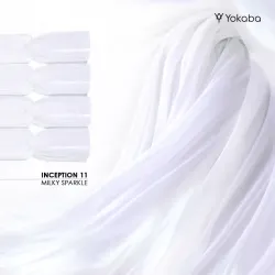 YOKABA 11 MILKY SPARKLE - Inception UV/LED - Żel w butelce, samopoziomujący 30 ml