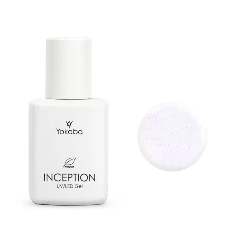 YOKABA 11 MILKY SPARKLE - Inception UV/LED - Żel w butelce, samopoziomujący 30 ml