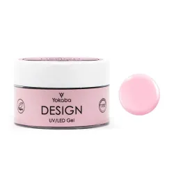 YOKABA 09 ROSE MIST DESIGN UV/LED - Żel budujący, samopoziomujący 50 ml