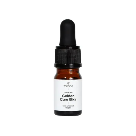 YOKABA Golden Care Elixir face&neck Oil Vegan Glamour -  odżywczy Elixir z 24k złotem do twarzy i szyi 4 ml