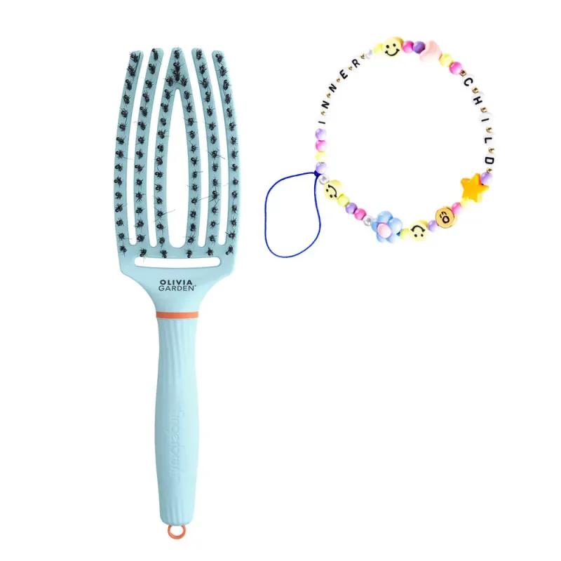 OLIVIA GARDEN FINGERBRUSH INNER CHILD Szczotka do rozczesywania i wygładzania włosów Bubble Blue