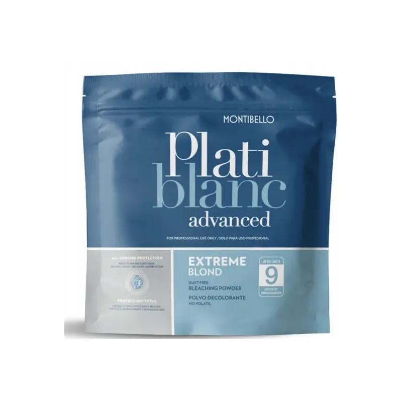 Montibello Platiblanc Advanced Extreme Blond - Bezpyłowy Rozjaśniacz Do 9 Tonów, 500g