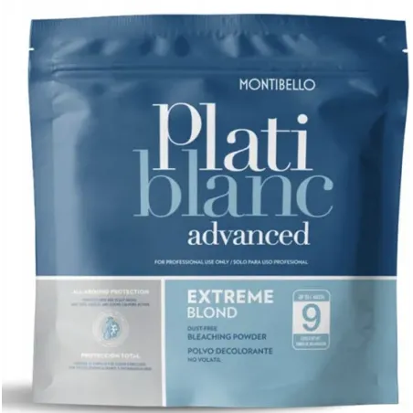 Montibello Platiblanc Advanced Extreme Blond - Bezpyłowy Rozjaśniacz Do 9 Tonów, 500g