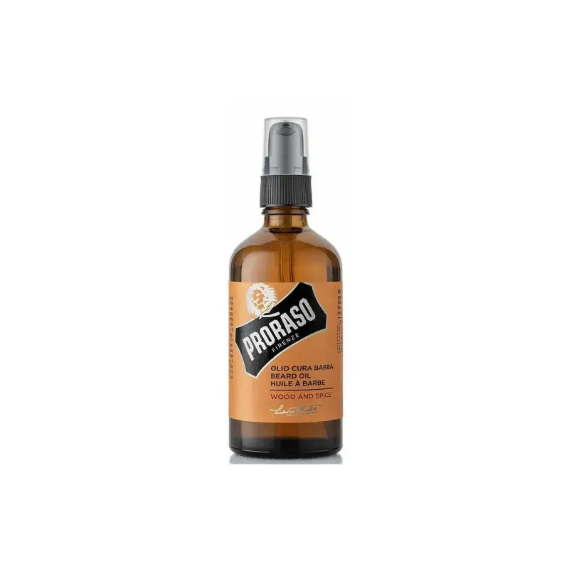 PRORASO OLEJEK DO BRODY WOOD & SPICE, BARBER SIZE, 100ML
