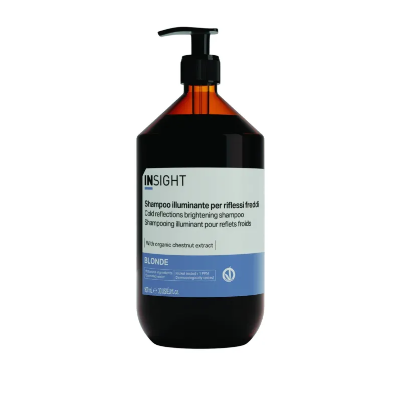 INSIGHT Blonde COLD REFLECTIONS BRIGHTENING — Fioletowy szampon do włosów blond 900 ml