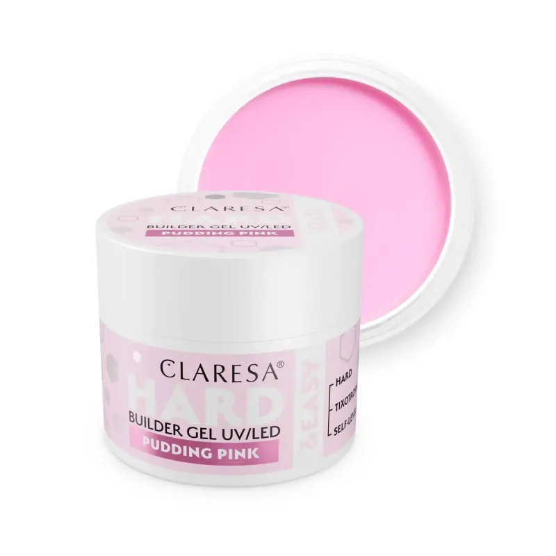 Claresa Żel budujący HARD&EASY builder gel Pudding Pink