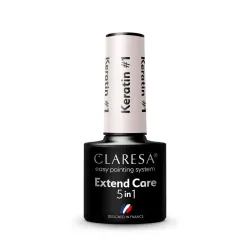 Claresa Extend Care 5 in 1 Keratin 1 - baza hybrydowa 5g