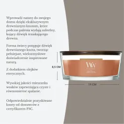 WoodWick Pumpkin Praline Świeca Elipsa Hearthwick 453,5g