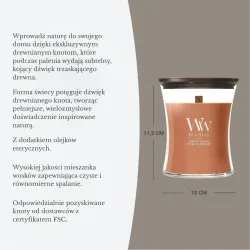 WoodWick Pumpkin Praline Średnia Świeca 275g