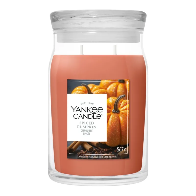 Yankee Candle Spiced Pumpkin Signature Duża Świeca 567g
