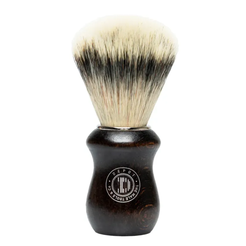 Depot, Accessories No. 731 Luxury, Drewniany, Pędzel do golenia twarzy, Brązowy
