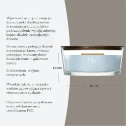 WoodWick Lakeside Mist - świeca zapachowa elipsa 453g