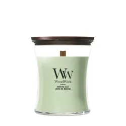 WoodWick Matcha Zest świeca średnia 275 g drewniany knot
