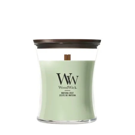 WoodWick Matcha Zest świeca średnia 275 g drewniany knot