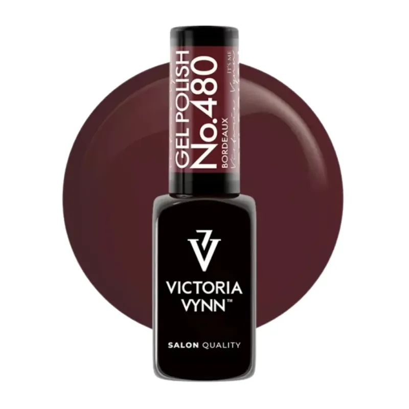 VICTORIA VYNN 480 Bordeaux 8 ml - Lakier hybrydowy