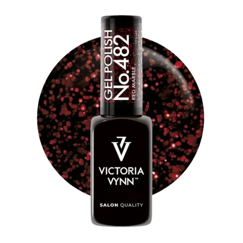 VICTORIA VYNN 482 Red Marble 8 ml - Lakier hybrydowy