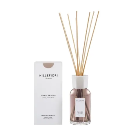 Millefiori Milano Silk & Rice Powder – dyfuzor zapachowy 250 ml z patyczkami