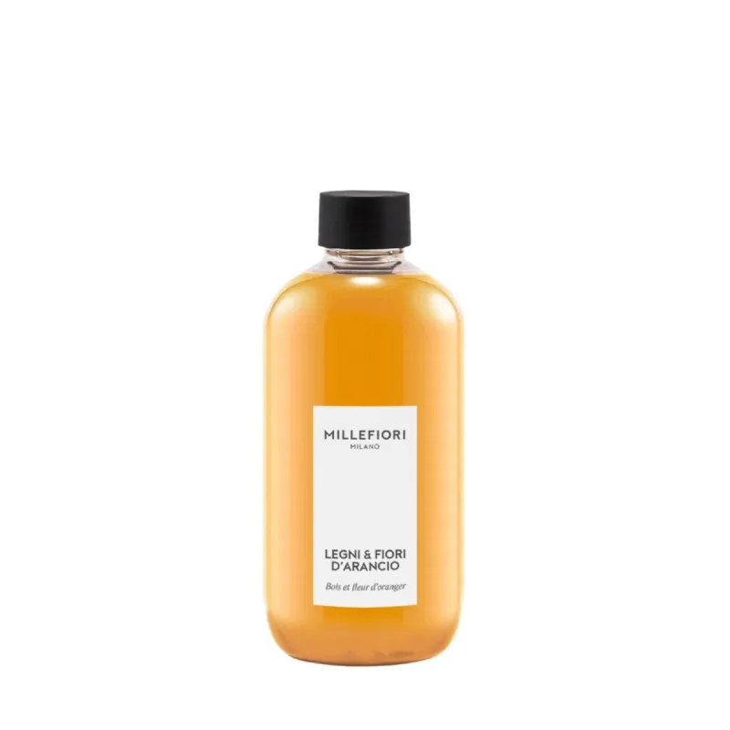 Millefiori Milano Diffuser uzupełniacz do pałeczek LEGNI E FIORI D'ARANCIO 250ML
