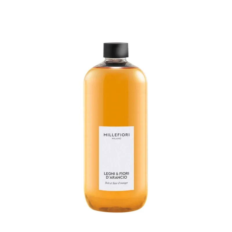 Millefiori Milano LEGNI E FIORI D'ARANCIO – uzupełniacz do dyfuzora zapachowego 500 ml