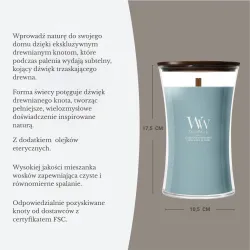 WoodWick Cedarwood & Ocean Moss Duża Świeca Core 609,5g