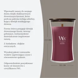 WoodWick Dark Cherry Duża Świeca Core 609,5g