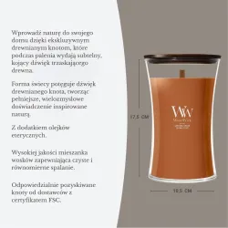 WoodWick Saffron Smoke Duża Świeca Core 609,5g