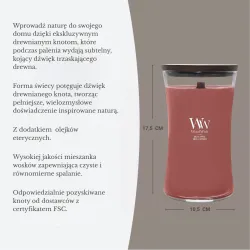 WoodWick Silk & Spice - duża świeca 610 g