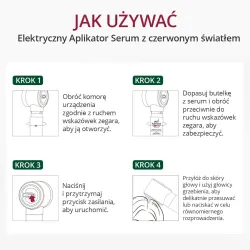 BEAVER Anti Hair Loss – zestaw przeciw wypadaniu włosów z elektrycznym aplikatorem i czerwonym światłem