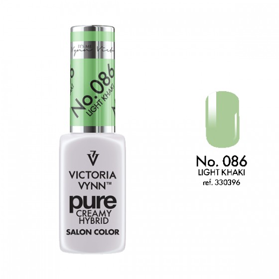 VICTORIA VYNN Kremowy Lakier Hybrydowy PURE kolor: 086 LIGHT KHAKI - 8 ml