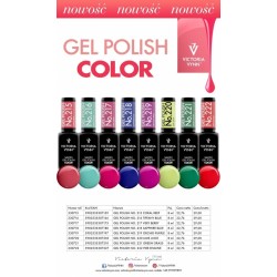 Lakier hybrydowy GEL POLISH COLOR Tiffany Blue nr 216 VICTORIA VYNN - 8 ml