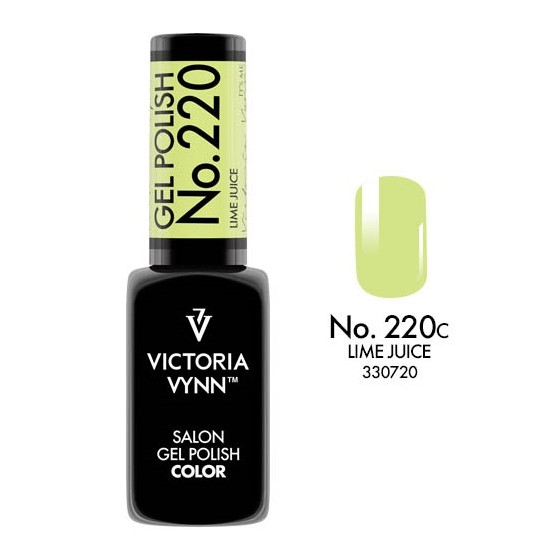 Lakier hybrydowy GEL POLISH COLOR Lime Juice nr 220 VICTORIA VYNN - 8 ml