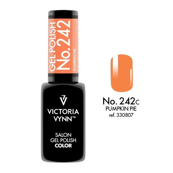 Lakier hybrydowy Gel Polish Color PUMPKIN PIE nr 242 SERENITY GARDEN VICTORIA VYNN - 8 ml