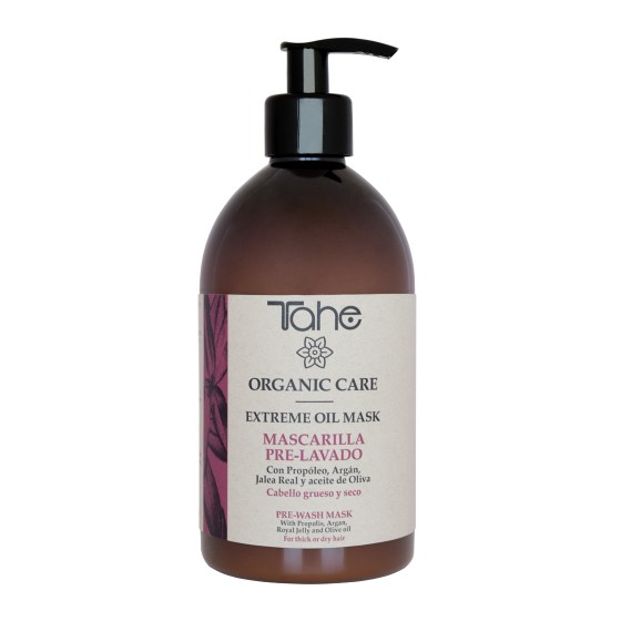 TAHE ORGANIC CARE – EXTREME OIL MASK - Maska przed myciem do włosów grubych i suchych 500 ml