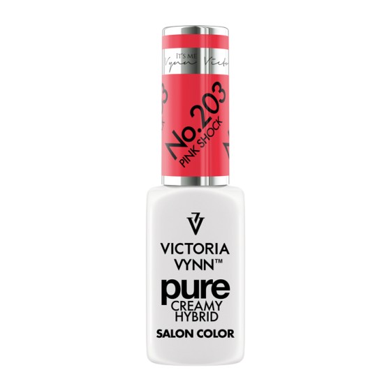 VICTORIA VYNN Kremowy Lakier Hybrydowy PURE kolor:  203 Pink Shock 8ml