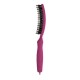 Olivia Garden Finger Brush Combo Medium, Szczotka do Rozczesywania Włosów i Masażu, Włosie Dzika Bright Pink