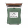 Woodwick - średnia świeca z drewnianym knotem  - Mint Leaves & Oak 275g