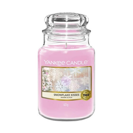 Yankee Candle - duża świeca zapachowa Snowflake Kisses 623g