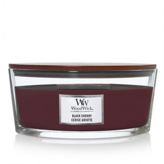 Black Cherry Woodwick Hearthwick - świeca zapachowa z drewnianym knotem 453,6g