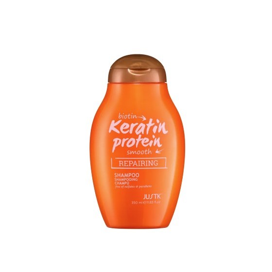 JUSTK Keratin szampon naprawczy z białkami keratyny 350 ml