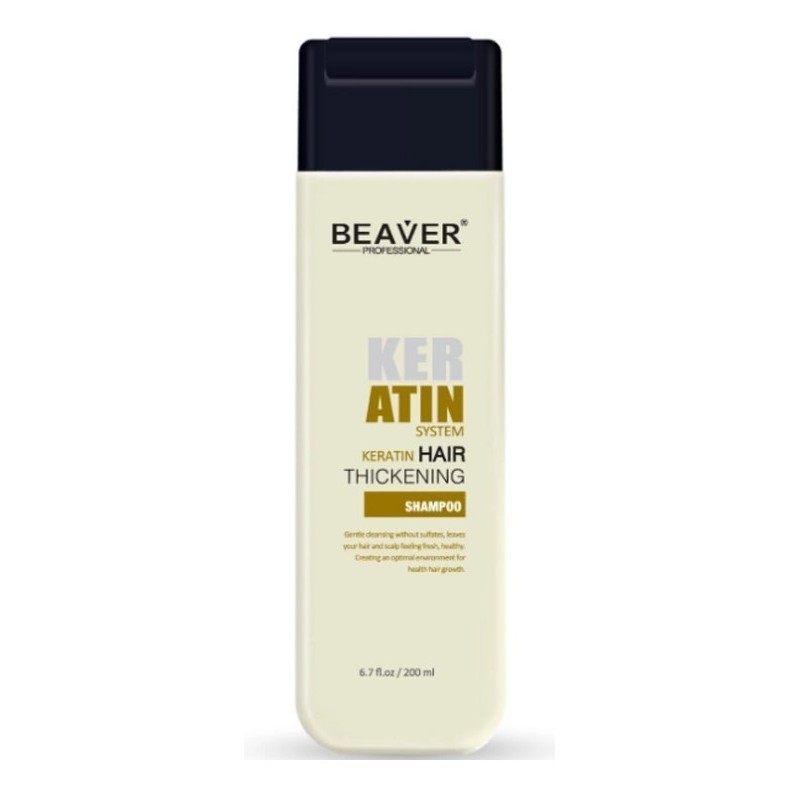 BEAVER KERATIN SYSTEM KERATYNOWA ODBUDOWA WŁOSÓW SZAMPON 200 ML BEAVER KERATIN SYSTEM KERATYNOWA ODBUDOWA WŁOSÓW SZAMPON 200 ML